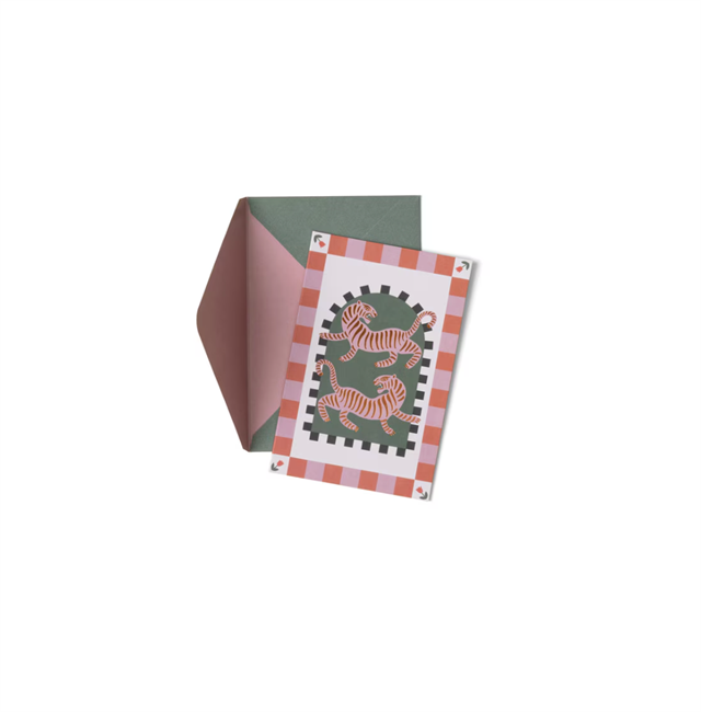 Designwork Ink-Designworks Ink Adopo Notecard Set 16'lı Set Eye, Tiger, Heart, Peacock-Aksesuar-4-milagron.live