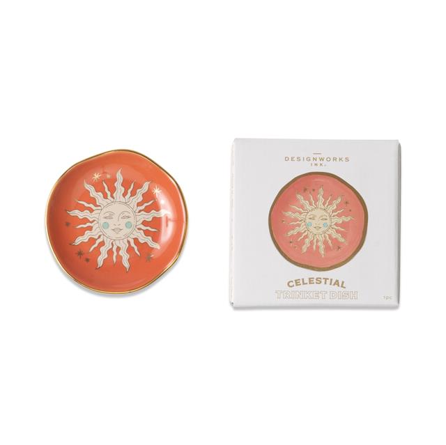 Designwork Ink-Designworks Ink Celestial Seramik Tabak Terracotta Sun-Tabak-1-milagron.live