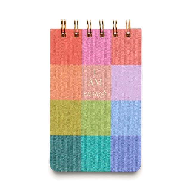 Designworks Ink Twin Wire Notepad Notepad - Rainbow Check Not Defteri