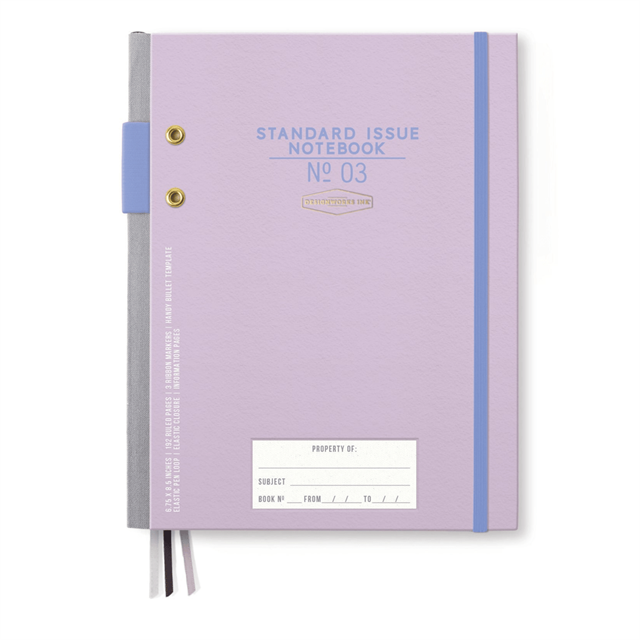 Designwork Ink-Standart Issue Defter Lavender & Periwinkle-Defter-1-milagron.live