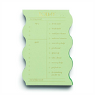 Designworks Ink Wavy Daily Self Care, Priorities, And Goals Notepad, 180 Sayfa, Sage