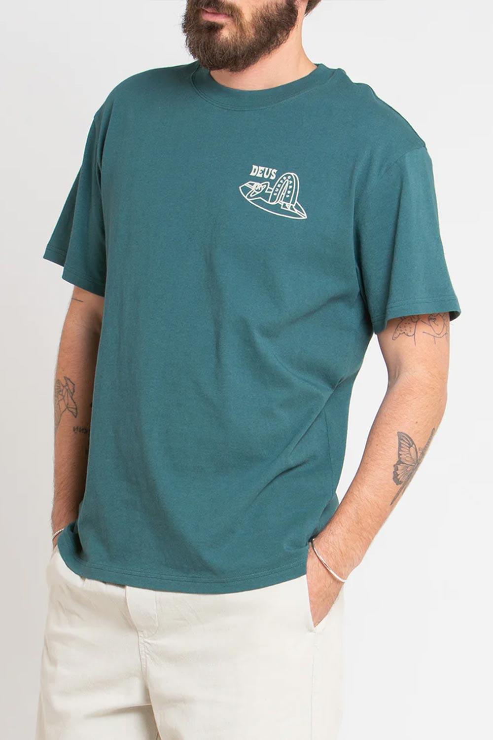 Deus-Layback Tee Jasper Green-T-Shirts-3-milagron.live