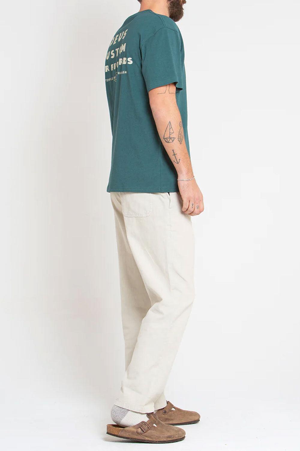 Deus-Layback Tee Jasper Green-T-Shirts-4-milagron.live
