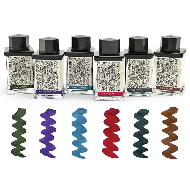 Diamine-160. Yıl Dolma Kalem Mürekkebi 75 Ml. Canalside-Şişe Mürekkep-4-milagron.live