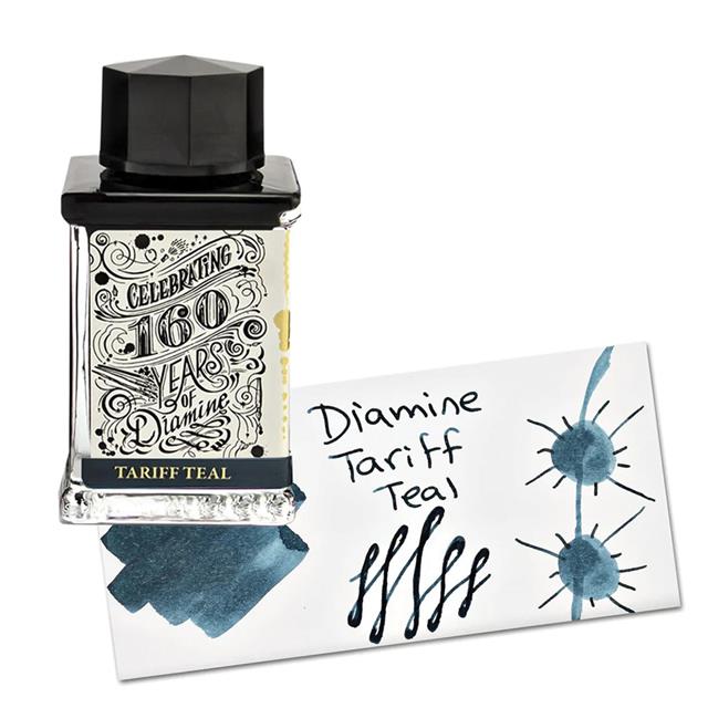 Diamine-Diamine 160. Yıl Dolma Kalem Mürekkebi 75 Ml. Tariff Teal-Mürekkep-1-milagron.live