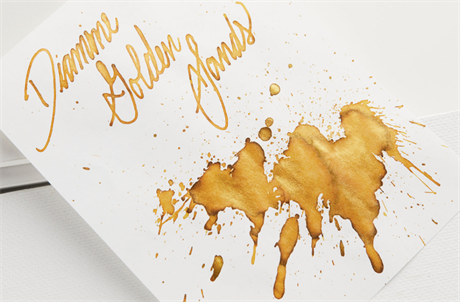 Diamine-Shimmer Shimmertastic Ink, Golden Sands, Mürekkep-Şişe Mürekkep-5-milagron.live