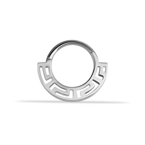 14 Ayar Altın Labirent Minimal Halka Piercing