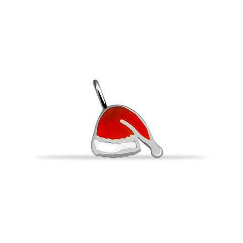 14 Ayar Altın Yılbaşı Şapkası Motifli Mineli Minimal Charm