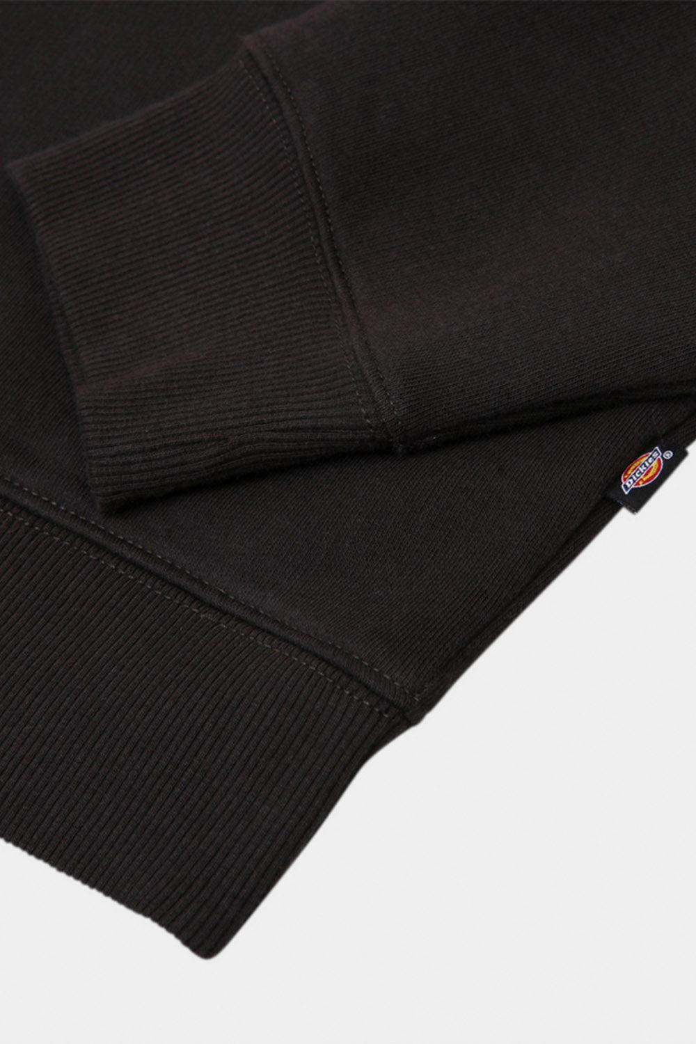 Dickies-Oakport Cropped Hoodie Black-Sweatshirts & Hoodies-8-milagron.live