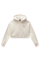 Dickies-Oakport Cropped Hoodie Ecru-Sweatshirts & Hoodies-9-milagron.live