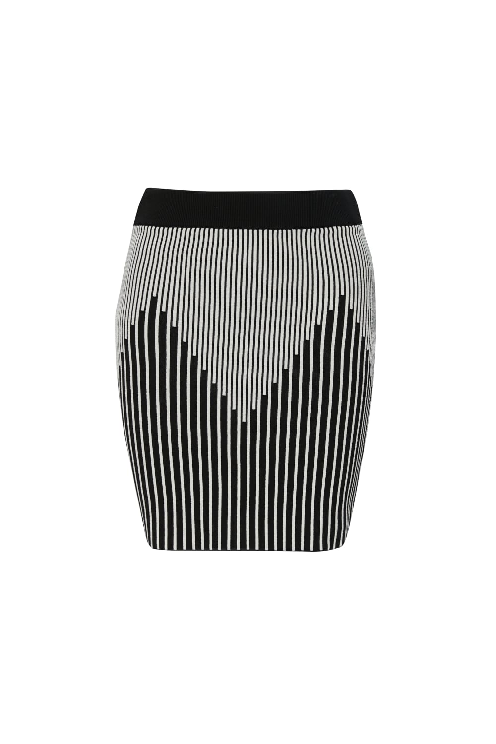Direct Message-Georgia Knitted Skirt - Black & White-Etek-2-milagron.live