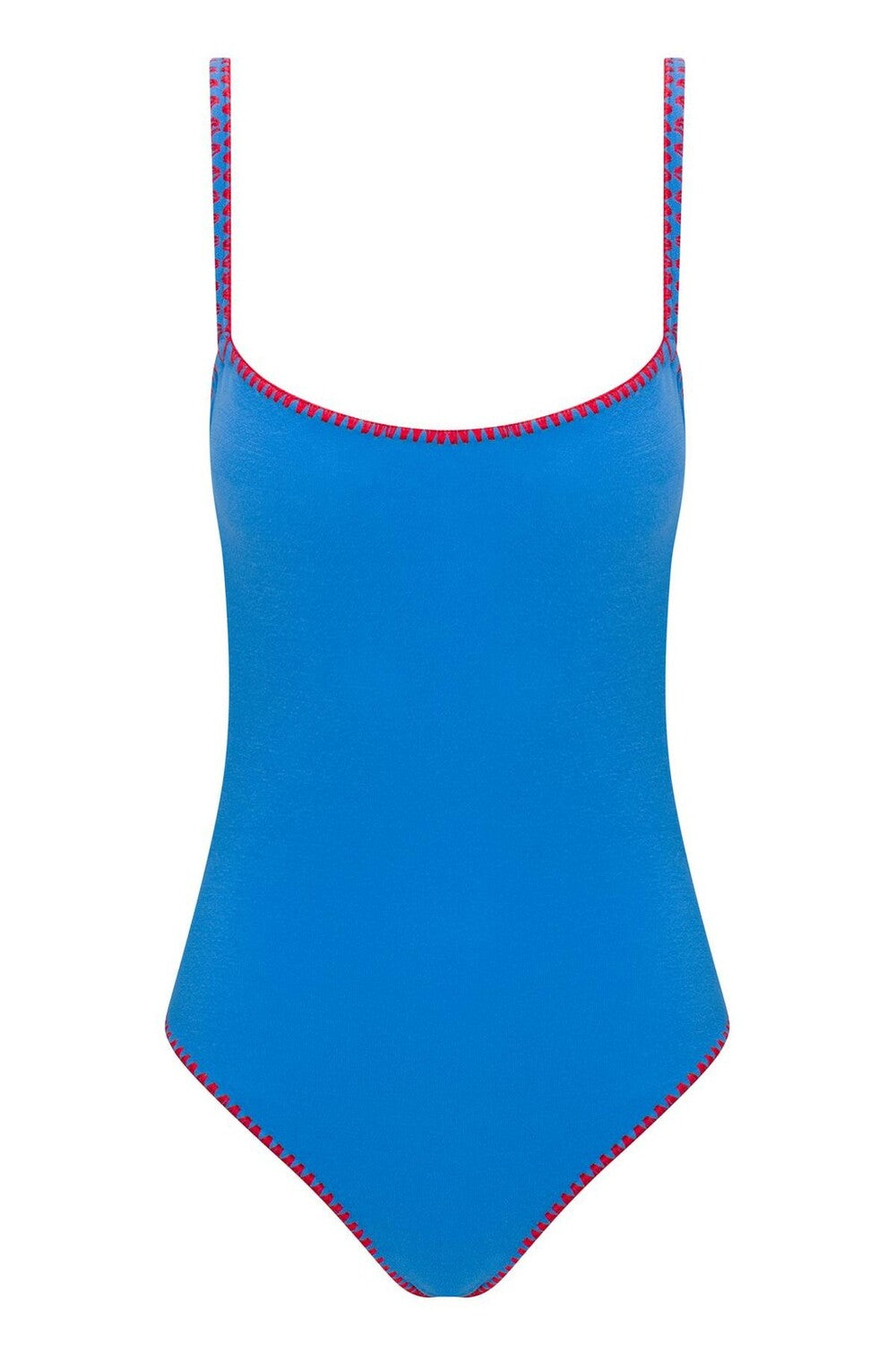 Direct Message-Meghan Towel One Piece Hand Embroidered İn Blue-Bikini & Mayo-1-milagron.live