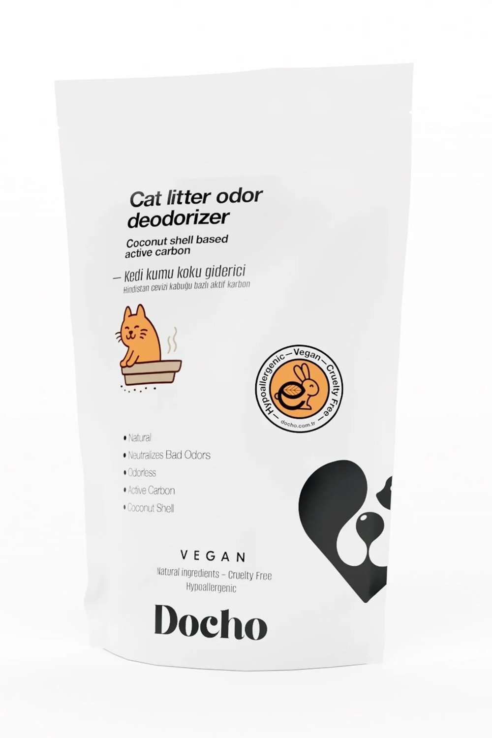 Docho-Kedi Kumu Koku Giderici-hindistan Cevizi Kabuğu Bazlı Aktif Karbon 400 G-Kedi-1-milagron.live