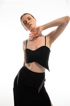 Duygu Demirel-Helmeted Bustier-Top-1-milagron.live
