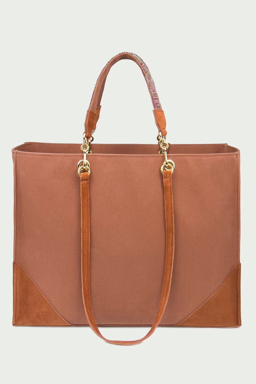 D’ylla Atelier-Valeria Tote Bag Terra Cotta-Omuz Çantası-3-milagron.live