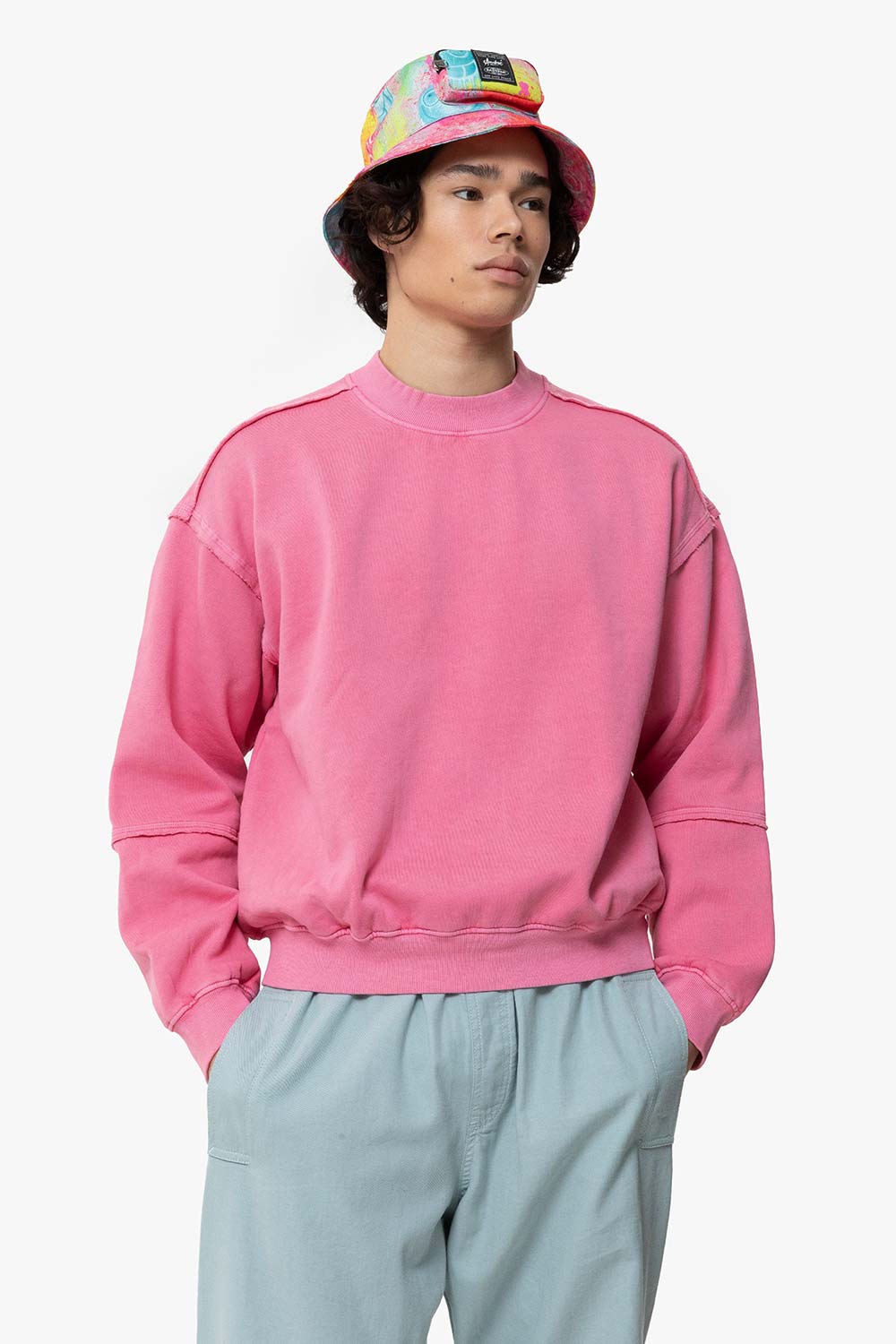 Eastpak-Andre x Eastpak Bukhat Fluo Clouds-Bucket Hat-3-milagron.live