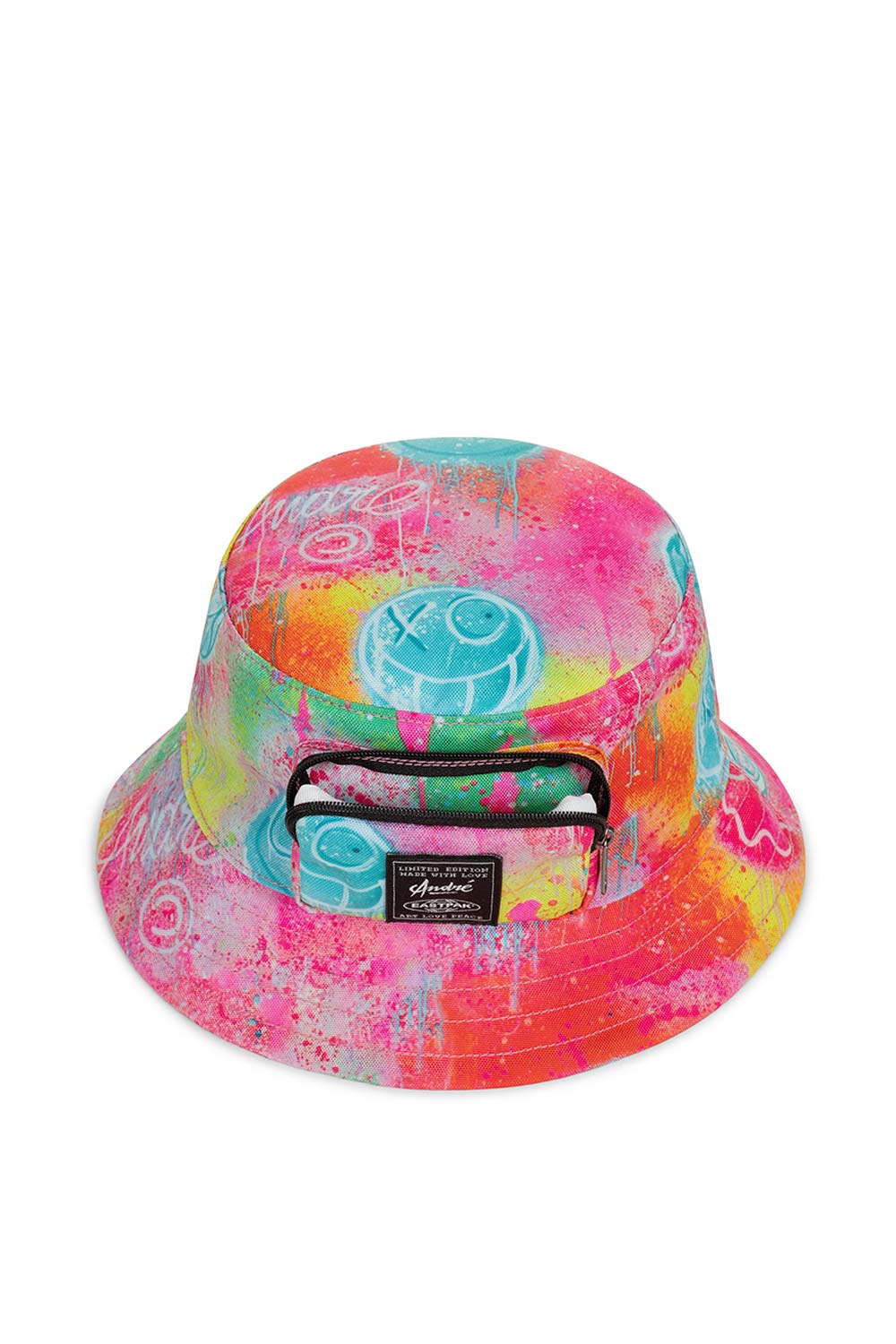 Eastpak-Andre x Eastpak Bukhat Fluo Clouds-Bucket Hat-4-milagron.live
