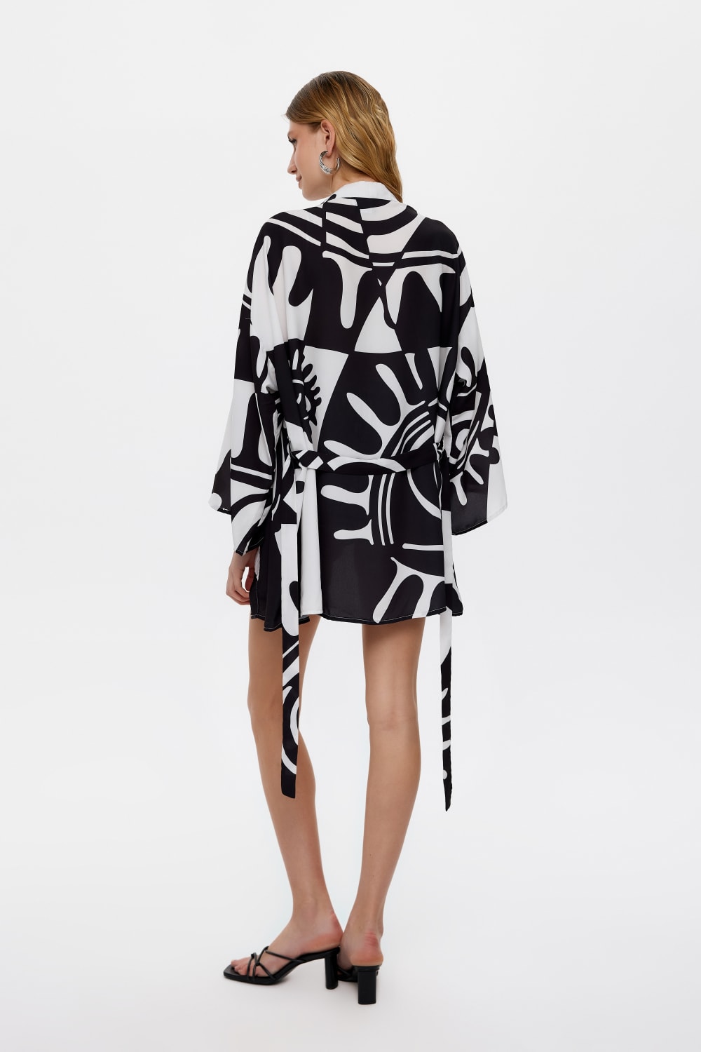 Eliphe-Rax Siyah Mini Kimono-Kimono-4-milagron.live