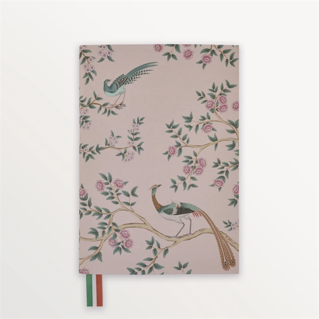 Episode-Episode Peacock Tapestry A5 Flex Linen Notebook-DEFTER-1-milagron.live