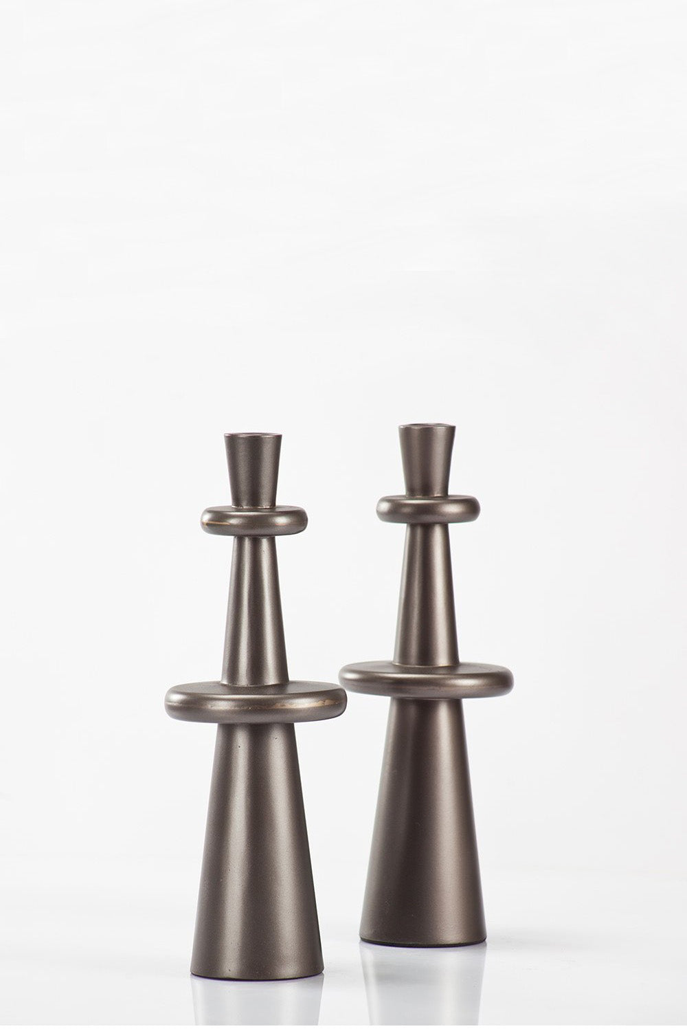 Estetik Decor-Mumluk Pillar Jey – Alüminyum Platin | 36 Cm-Mumluk & Şamdan-2-milagron.live