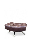 Estetik Decor-Tabure Lordi Roma Bordo - Antik Krom Ayak-Tabure-1-milagron.live