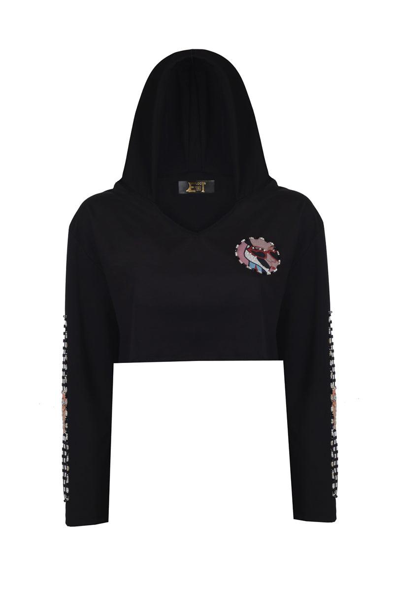 Eudoimonia-Charm Card V Neck Sweatshirt-Sweatshirts & Hoodies-1-milagron.live