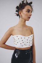 Eudoimonia-Rose Saten Crop Top-Top-3-milagron.live