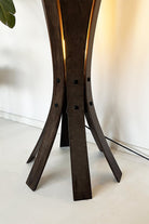 Fagus Wood-''hedra Lambader, İskandinav Tarzı Ahşap Lambader, Dekoratif Yer Lambası, Modern Salon Aydınlatma'' (cevi̇z)-Lambader-4-milagron.live