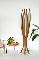 Fagus Wood-''hedra Lambader, İskandinav Tarzı Ahşap Lambader, Dekoratif Yer Lambası, Modern Salon Aydınlatma'' (meşe)-Lambader-2-milagron.live