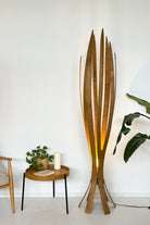 Fagus Wood-''hedra Lambader, İskandinav Tarzı Ahşap Lambader, Dekoratif Yer Lambası, Modern Salon Aydınlatma'' (meşe)-Lambader-7-milagron.live