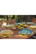 Feeling Good Inside-Amalfi Coast Collection Handmade Seramik Turuncu Yemek Tabağı-Tabak & Kase-3-milagron.live