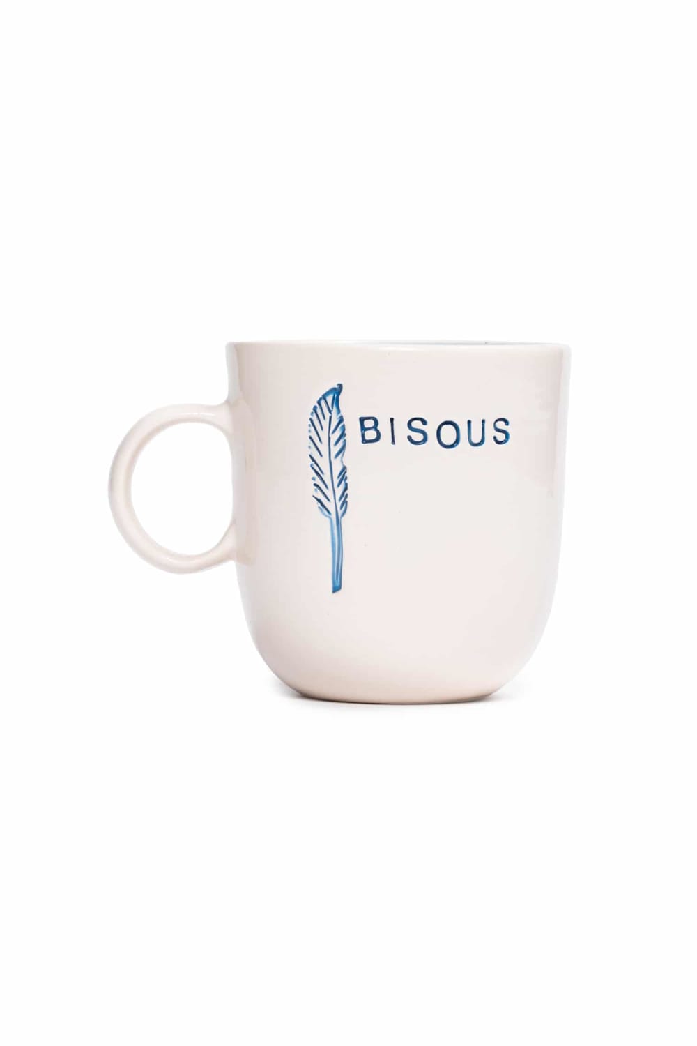 Feeling Good Inside-Bisous Kulplu Mavi Mug – L’amour Paris-Bardak-2-milagron.live