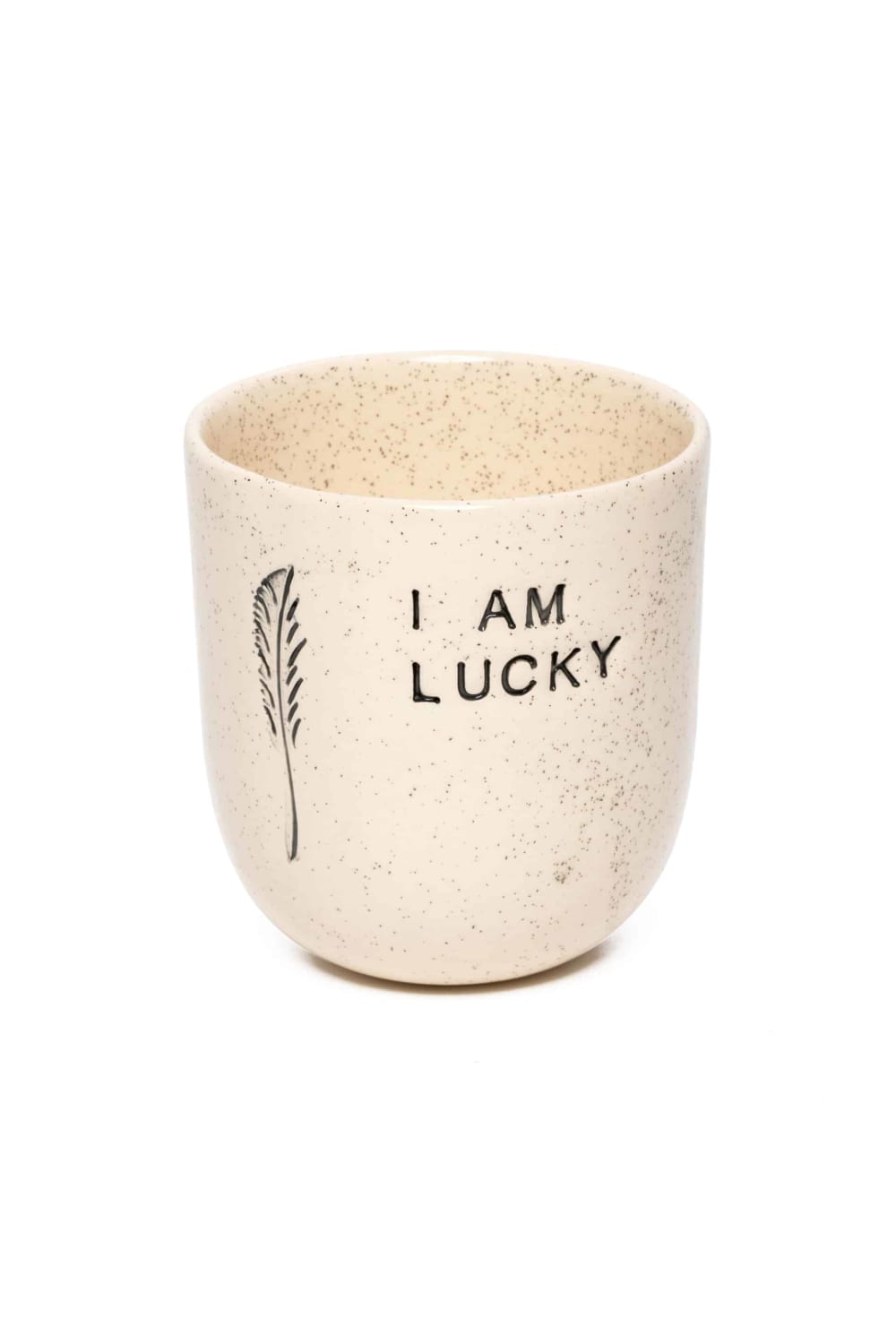 Feeling Good Inside-“ I Am Lucky” Mood Mug-Bardak-2-milagron.live