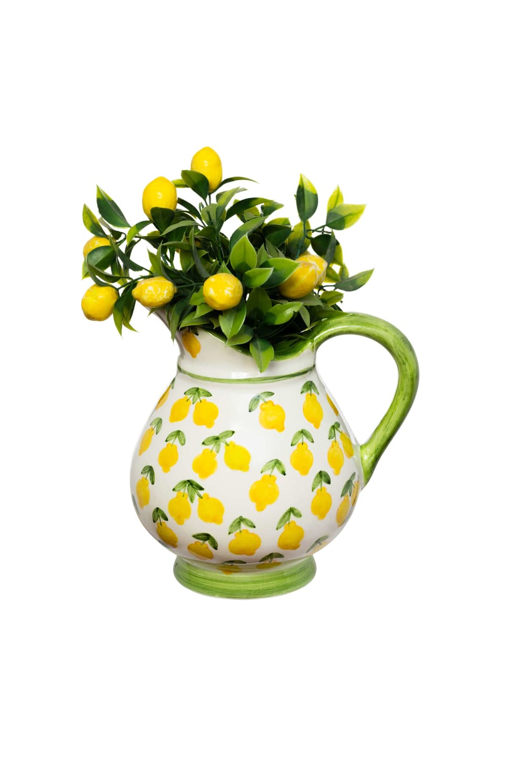 Feeling Good Inside-Lemon Splash Collection Handmade Ceramic Klasik Sürahi-Sürahi-2-milagron.live