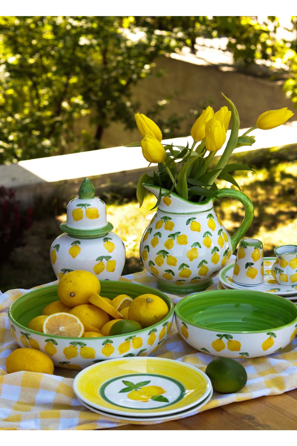 Feeling Good Inside-Lemon Splash Collection Handmade Ceramic Klasik Sürahi-Sürahi-6-milagron.live