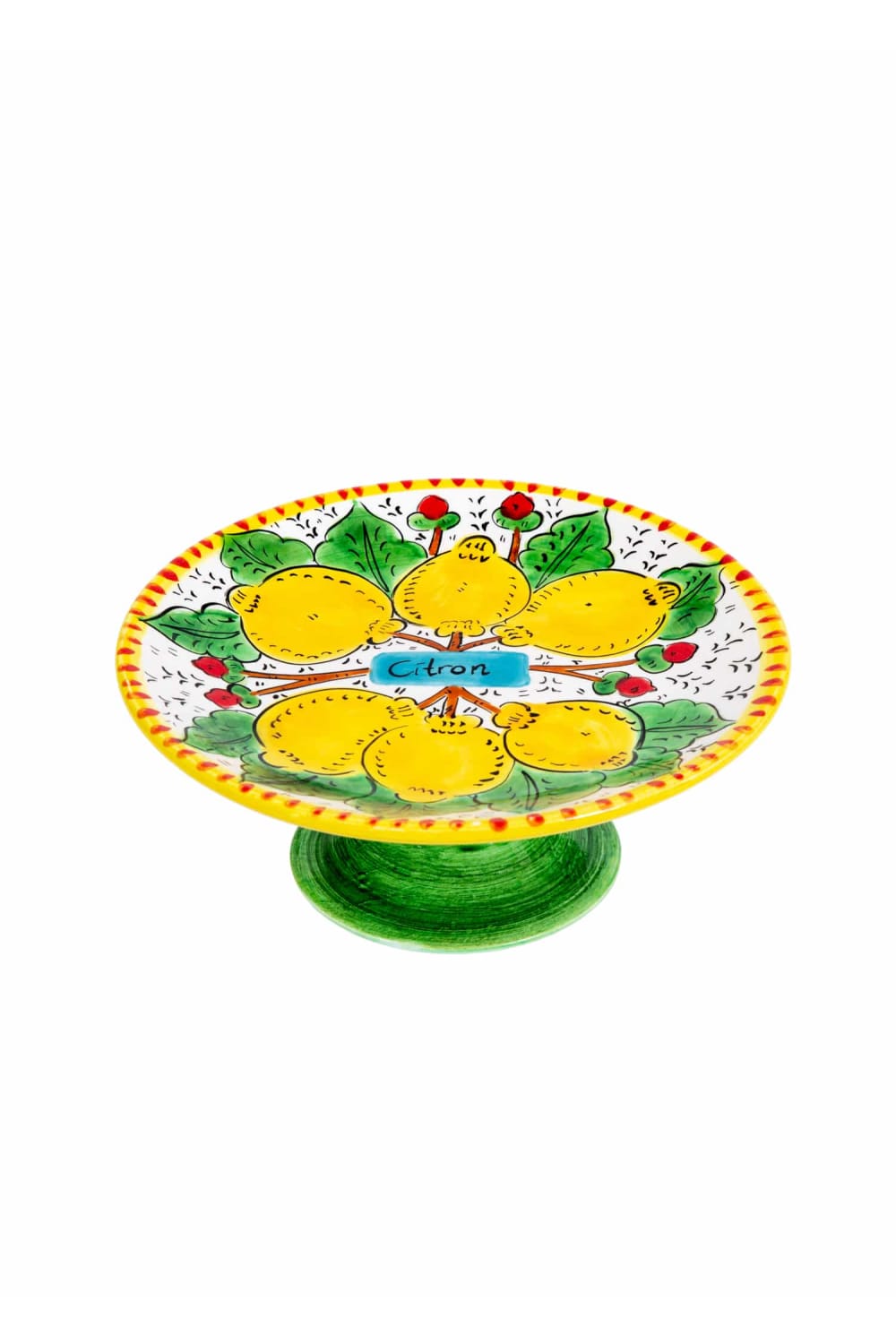 Feeling Good Inside-Sicilian Lemon Collection Handmade Seramik Mini Peynir Tabağı-Sunum Aksesuarları-1-milagron.live