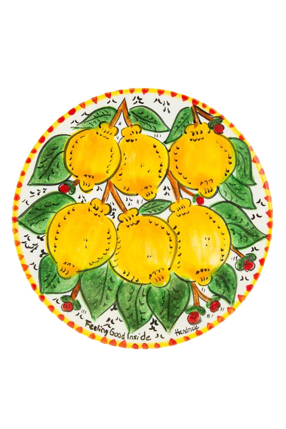 Feeling Good Inside-Sicilian Lemon Collection Handmade Seramik Mini Peynir Tabağı-Sunum Aksesuarları-3-milagron.live