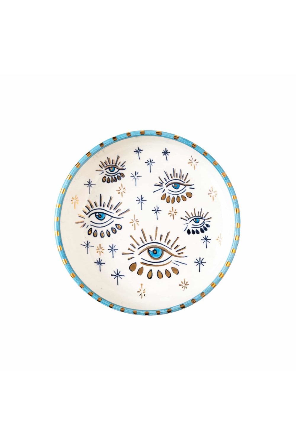 Feeling Good Inside-Signature Eye Handmade Ceramic Ayaklı Pasta Tabağı-Sunum Aksesuarları-3-milagron.live