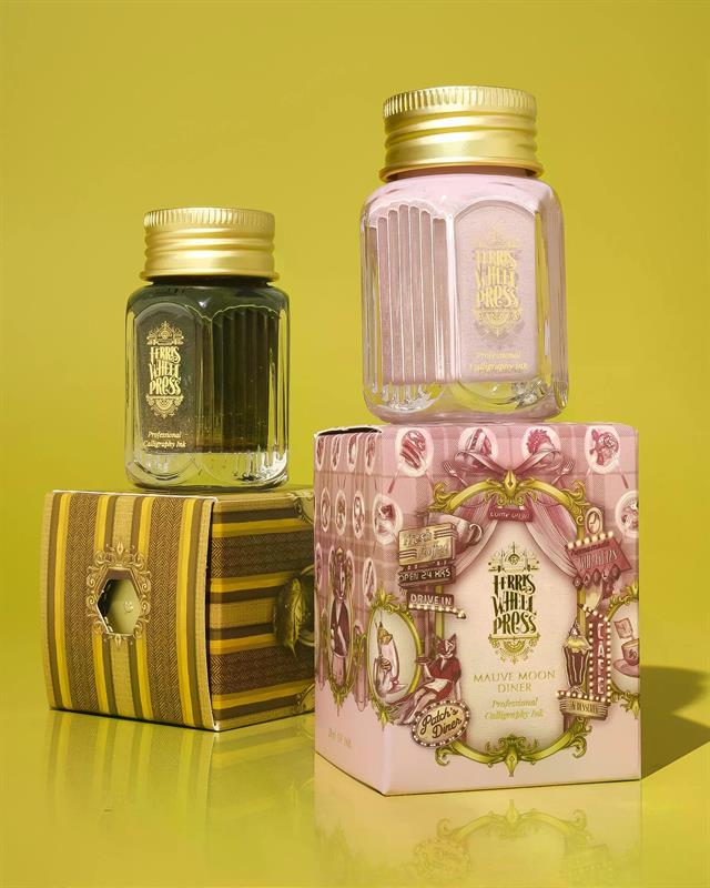 Ferris Wheel Press-Mauve Moon Diner Kaligrafi Şişe Mürekkep 28 Ml-Şişe Mürekkep-8-milagron.live