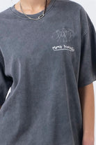 Fifty Pieces-Antrasit Oversize Asit Yıkamalı T-Shirt-T-Shirts-3-milagron.live