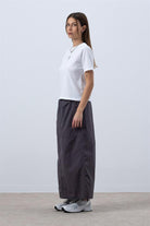 Fifty Pieces-Beyaz Düşük Omuzlu Basic T-Shirt-T-shirts-5-milagron.live