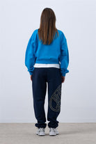 Fifty Pieces-Canlı Mavi Core Mid Length Sweatshirt-Sweatshirts & Hoodies-6-milagron.live