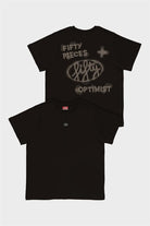 Erkek Kahverengi Regular Fit Sırt Baskılı T-Shirt