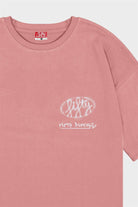 Fifty Pieces-Gül Kurusu Oversize Asit Yıkamalı T-Shirt-T-Shirts-4-milagron.live