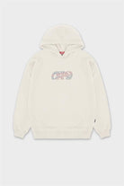 Kadın Kum Oversize Sırt Baskılı Hoodie