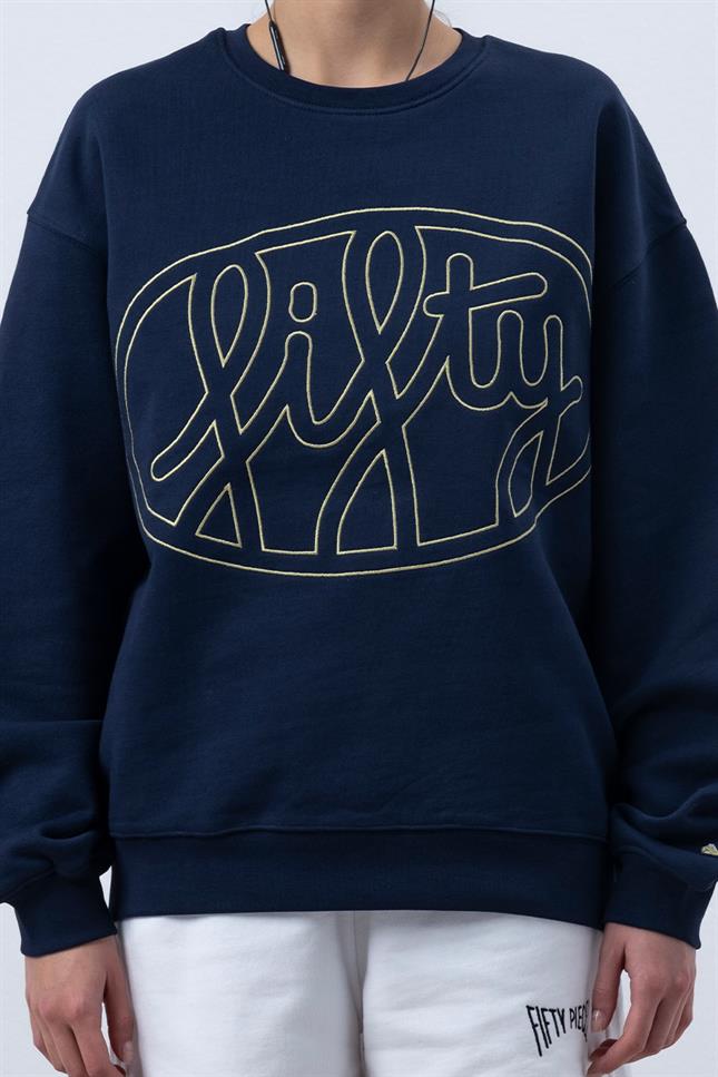 Kadın Lacivert Core Oversize Sweatshirt