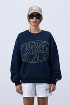 Kadın Lacivert Core Oversize Sweatshirt