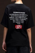 Kadın Siyah Oversize Sırt Baskılı T-Shirt