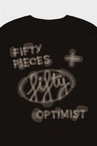 Fifty Pieces-Kahverengi Düşük Omuzlu Sırt Baskılı Sweatshirt-Sweatshirts & Hoodies-12-milagron.live