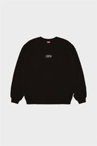 Fifty Pieces-Kahverengi Düşük Omuzlu Sırt Baskılı Sweatshirt-Sweatshirts & Hoodies-8-milagron.live